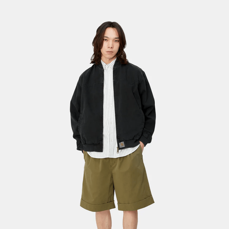 Carhartt WIP OG Santa Fe Bomber Mサイズ CARHARTT WIP OG SANTA FE BOMBER - Black (stone
