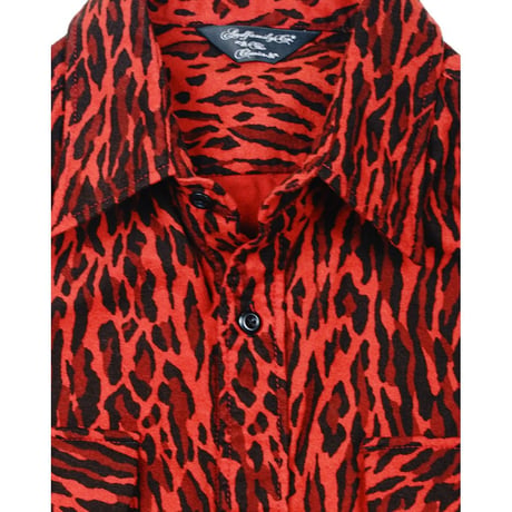 ANDFAMILYS Vintage Animal Flannel Shirt