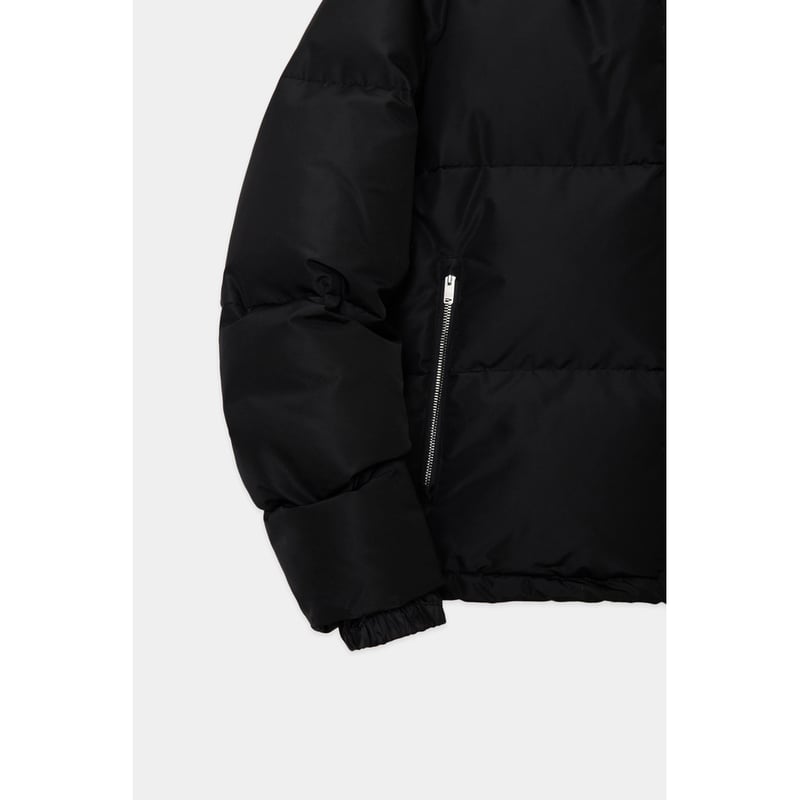 MARKAWARE SILK SHORT DOWN JACKET | MAROON