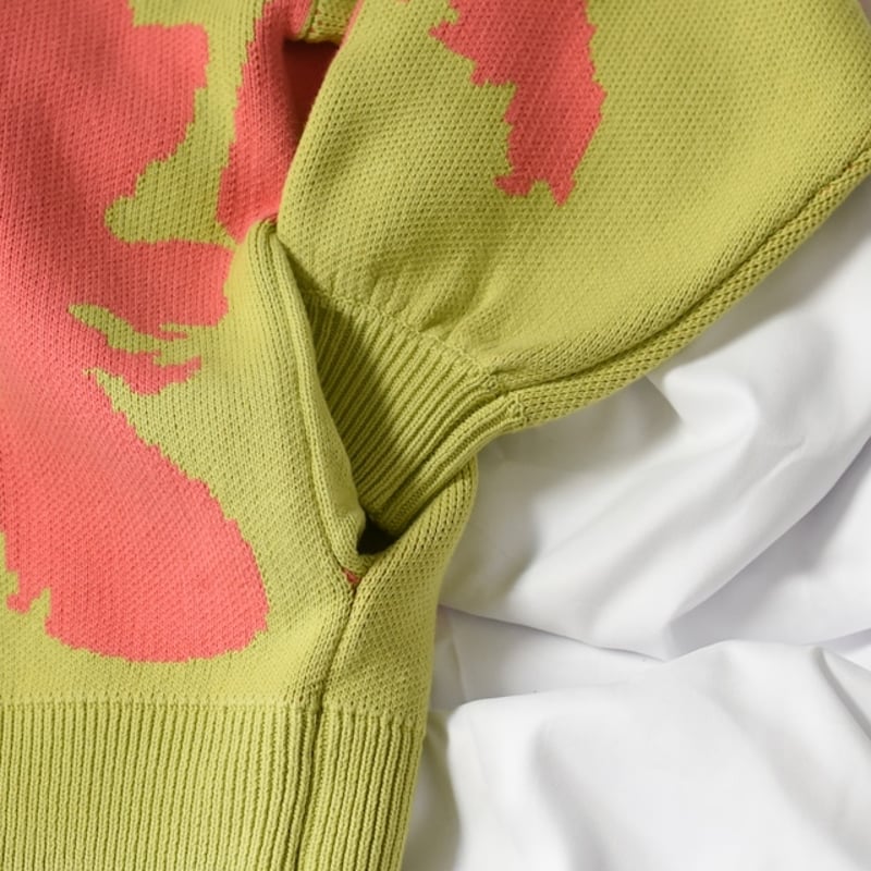 AMBERGLEAM Bicolor Half Zip Sweater | MAROON