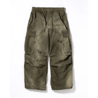 ANACHRONORM FADED CARGO EASY PANTS OLIVE