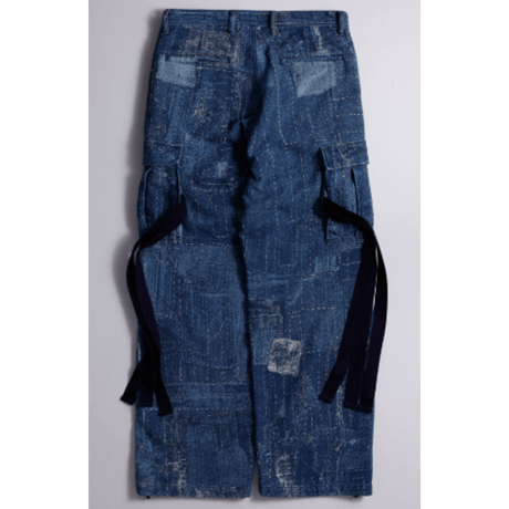 【予約商品】FDMTL FA26PN51JU  BORO JACQUARD CARGO PANTS 3YR WASH