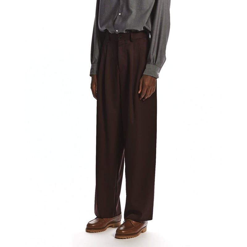 スーツ MARKAWARE WOOL GABARDINE WIDE TROUSERS MARKAWARE SUPER 160's WOOL GABARDINE TRIPLE PL