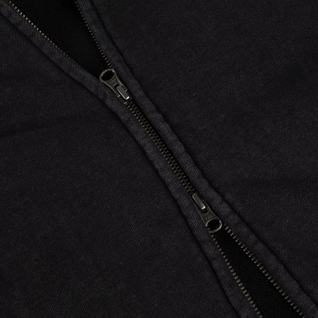 Dime Distressed Terry Zip Hoodie