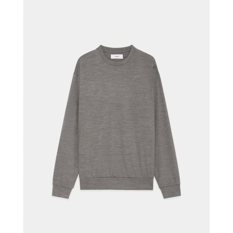 marka  Super 100s Washable Wool Jersey / Crew Neck L/S Tee