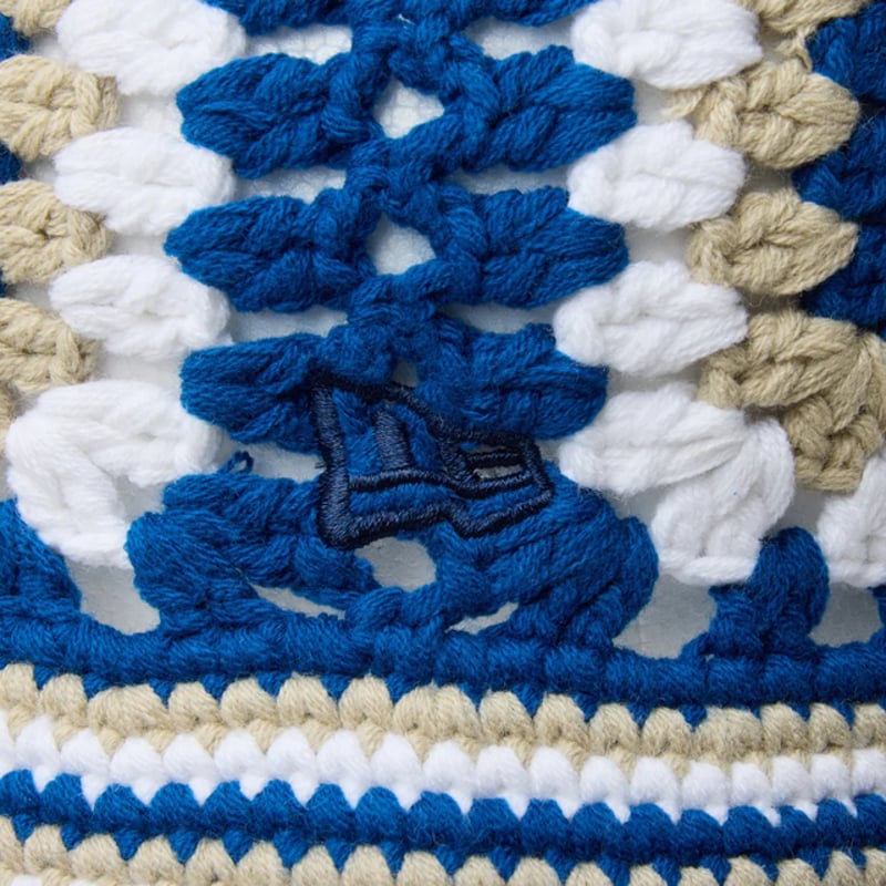新品　NEWERA ニューエラ クロシェ ニットバケット Croche ネイビー ニューエラ、手編み風デザインの「クロシェニットバケット」を発売