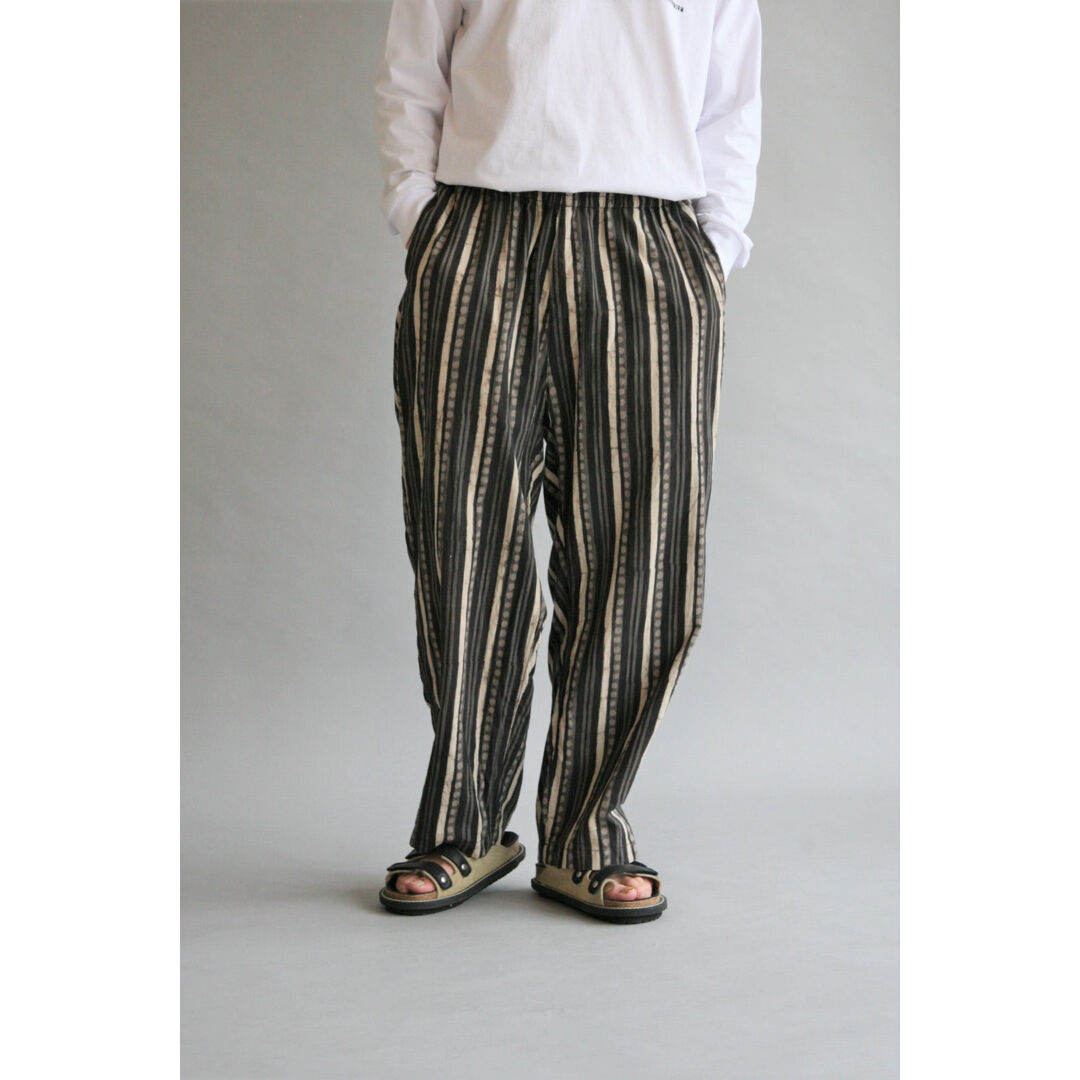 ANACHRONORM BATIK WIDE EASY PANTS | MAROON