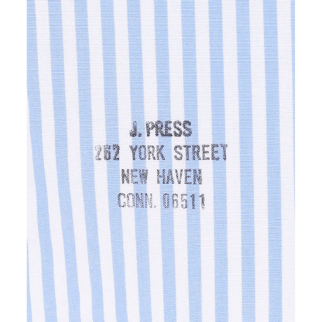 J.PRESS 【AaronChang】【UNISEX】コットンタイプライター ストライプ シャツ / B.D. / Baggy-Fit