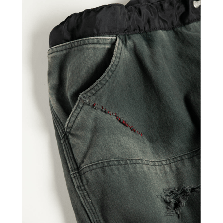 ANACHRONORM AN386-D REMAKED DOUBLE KNEE DUCK PAINTER PANTS