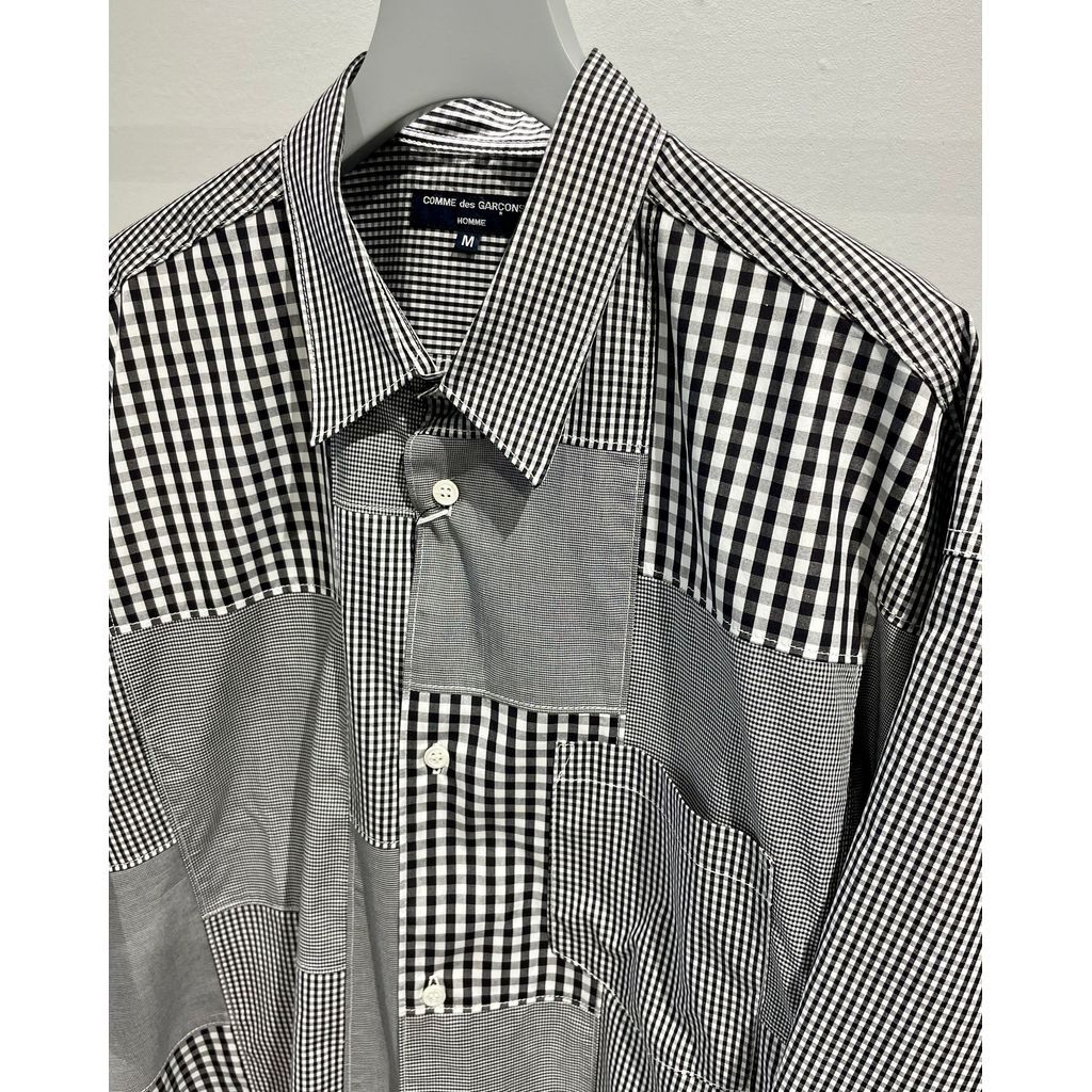 COMME des GARÇONS HOMME ギンガムチェック 半袖シャツ COMME des GARCONS HOMME コムデギャルソン オム 綿ギンガム