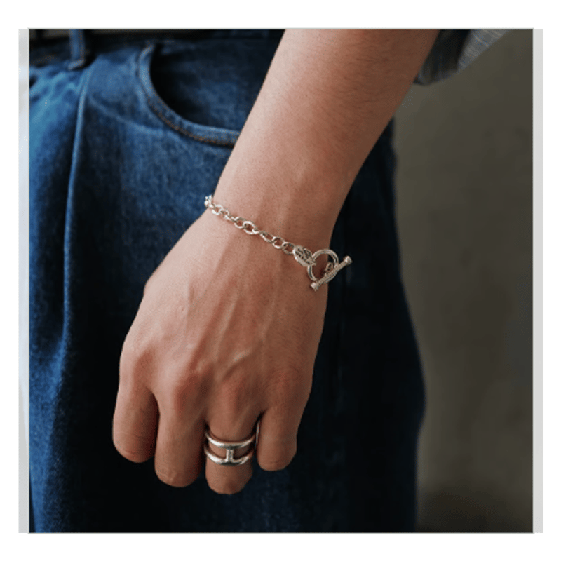 XOLO JEWELRY Curve Link Bracelet -6mm-17cm | MA XOLO JEWELRY Curve Link Bracelet -6mm-17cm | MA