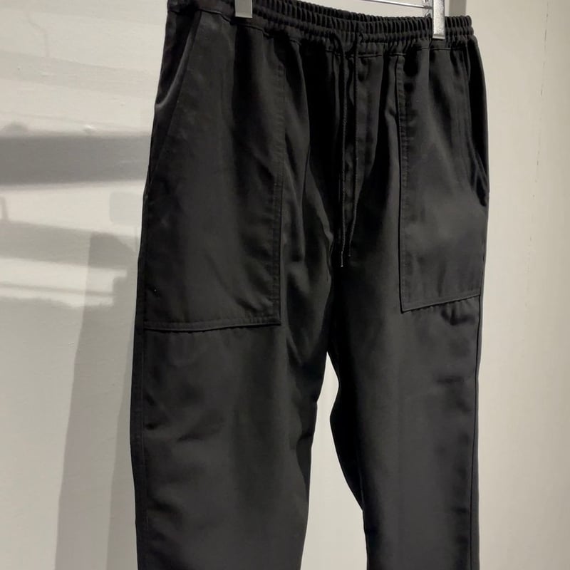 COMME des GARCONS HOMME エステルギャバ イージーパンツ BLACK | COMME des GARCONS HOMME エステルギャバ イージーパンツ BLACK |