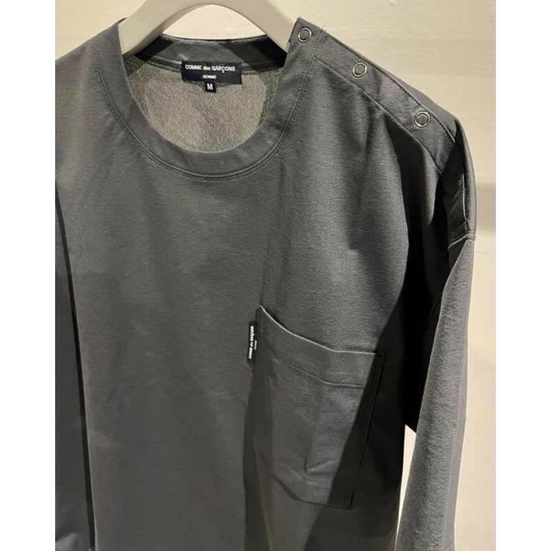 COMME des GARCONS HOMME ESTEL POCKET TEE | MAROON
