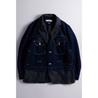 FDMTL FA26JK42R  PLEATS LAPEL JACKET RINSE