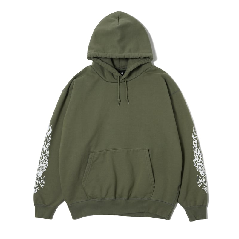 MASSES SWEAT HOODED IRONBITE | MAROON