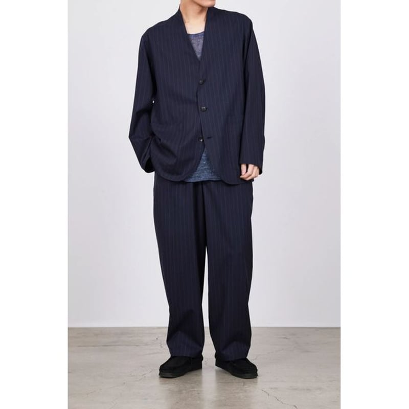 MARKA COCOON WIDE EASY PANTS - tumbled wool tro