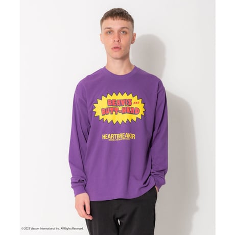 BEDWIN & THE HEARTBREAKERS L/S PRINT T "BEVIS AND BUTT-HEAD"