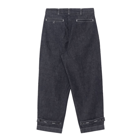 Ground Y×EDWIN 11oz INDIGO DENIM WIDE-TUCK PANTS WITH TAB DETAIL