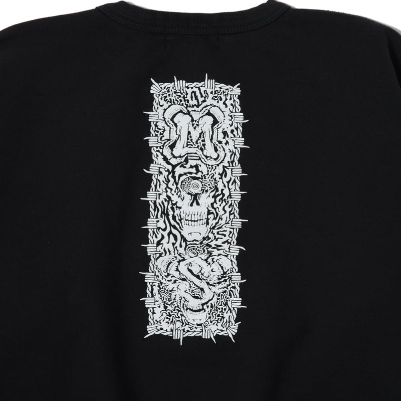 MASSES SWEAT CREW NECROMANCER | MAROON