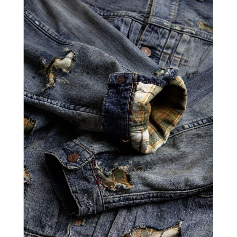 ANACHRONORM CHEAK COMBI DENIM JACKET INDIGO(REM ANACHRONORM CHEAK COMBI DENIM JACKET INDIGO(REM