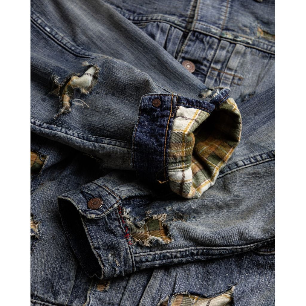 ANACHRONORM CHEAK COMBI DENIM JACKET INDIGO(REM ANACHRONORM CHEAK COMBI DENIM JACKET INDIGO(REM