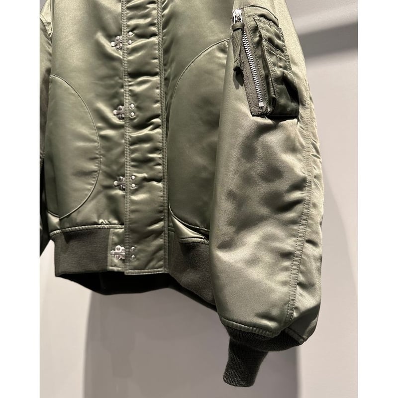コムデギャルソン カーキ フード付き ミリタリージャケットM コムデギャルソンオム 24SS 新作ミリタリーフードジャケット