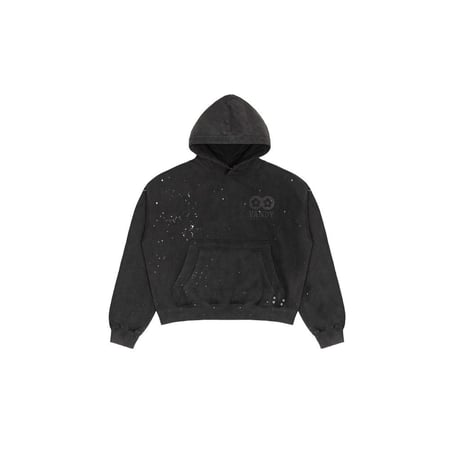 VANDY THE PINK Washed paint Splash Flower Hoodie