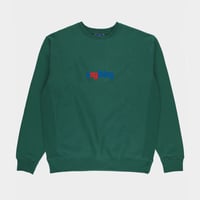 aNYthing Speedball Crew Neck Fleece - Forest Green