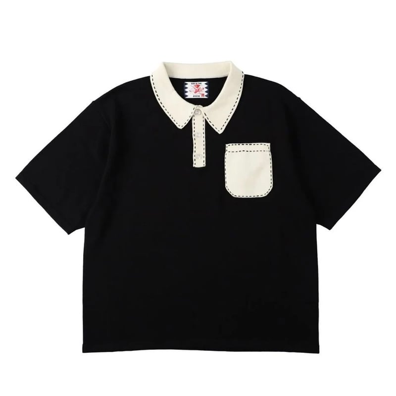 トップス SON OF THE CHEESE Line Polo Knit SON OF THE CHEESE / Line Polo Knit ( WHITE ) |