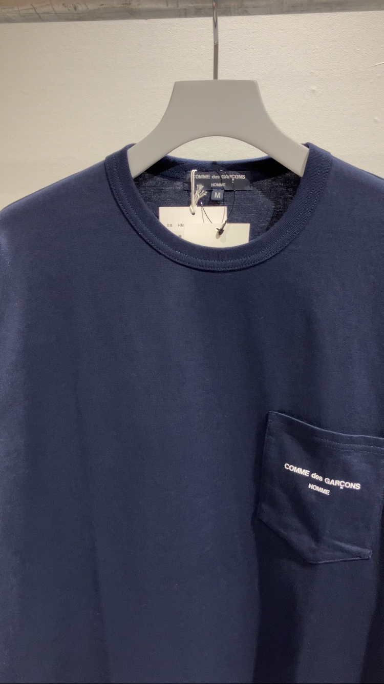 Comme des garcons homme top long sleeve logo tee
