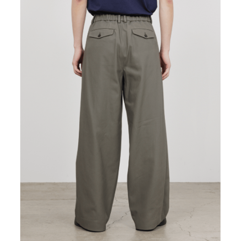 予約商品】MARKAWARE TRIPLE PLEATED WIDE TROUSERS |