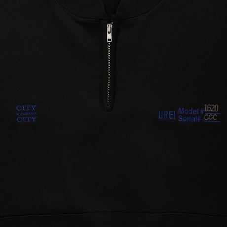 CITY COUNTRY CITY EMBROIDERED LOGO HALF ZIP SWEATSHIRT_UREI