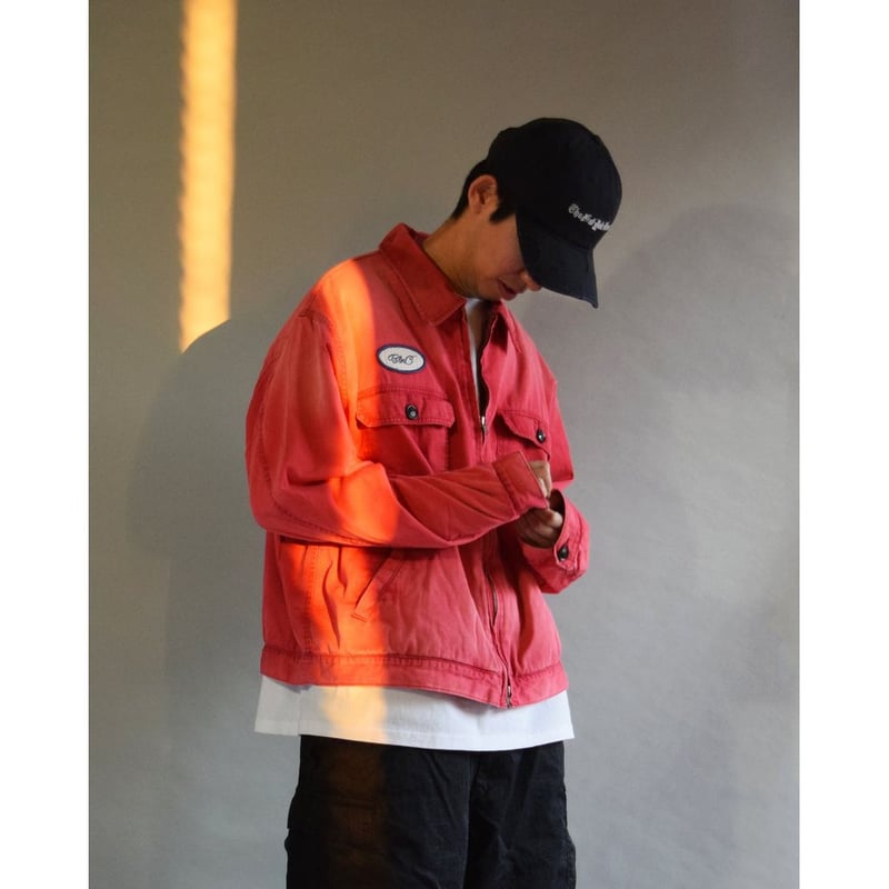ANACHRONORM TIMEWORN WORK JACKET AN404 | MAROON
