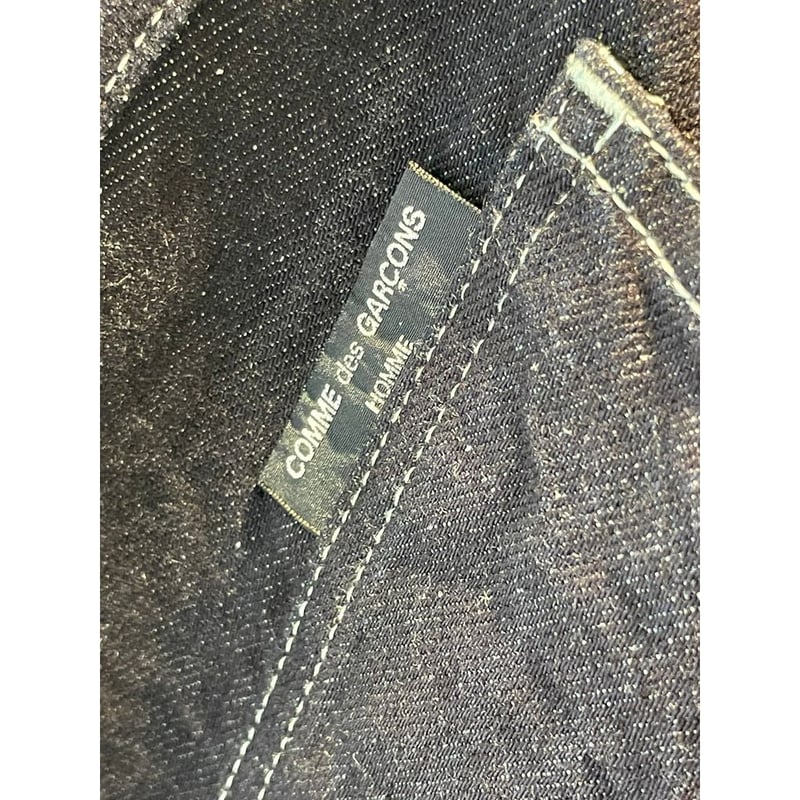 COMME des GARCONS HOMME コットンリネン デニムパンツ | MAROON
