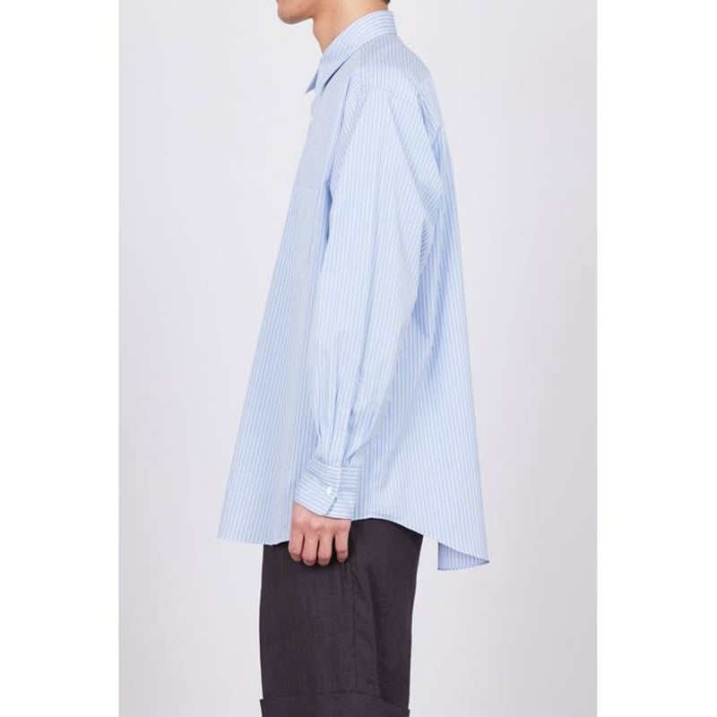 トップス MARKAWARE COMFORT FIT SHIRTS BLUE STRIPE MARKAWARE SOCTAS ORGANIC COTTON POPLIN STRIPE C