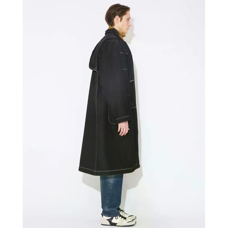 beautiful people coinside reversible herringbone bonding coat