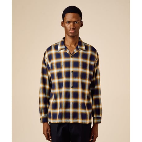 BEDWIN & THE HEARTBREAKERS FIVE BROTER Ex. L/S CHECK SHIRT "VIN"