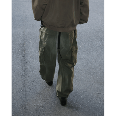 ANACHRONORM FADED CARGO EASY PANTS OLIVE