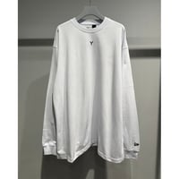 Ground Y×NEW ERA GROUND Y LOGO L/S OVERSIZED PERFORMANCE TEE WHITE