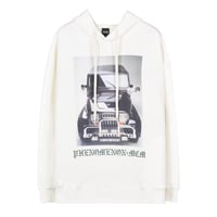 P+M/PHENOMENON VEHICLE PHOTO PRINTED PULLOVER HOODED