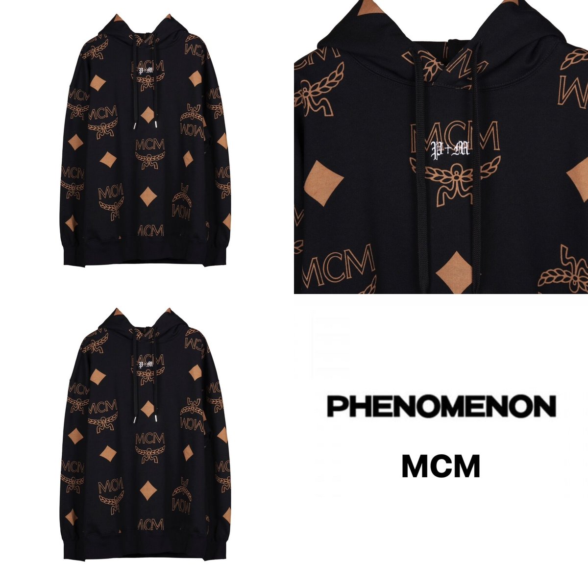 P+M/phenomenon BIG VISETOS HOODIE | MAROON