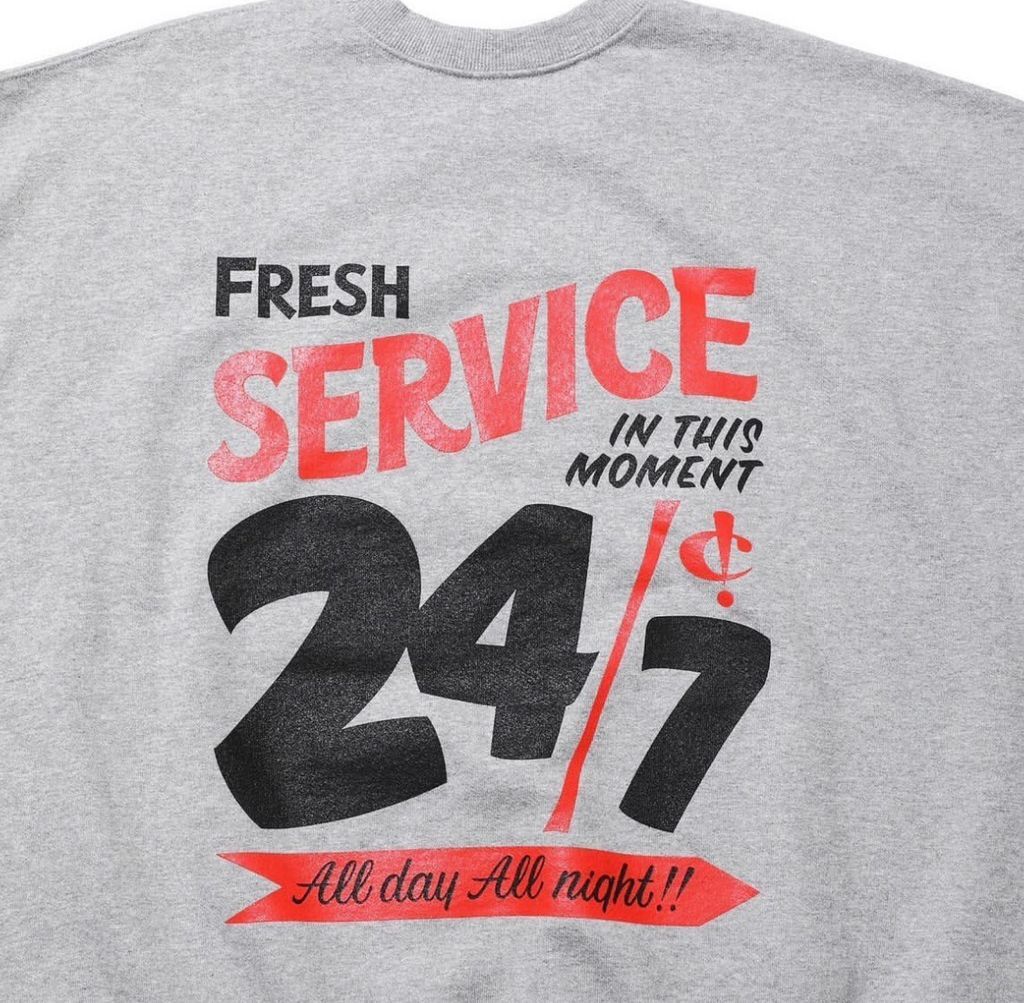トップス FreshService CORPORATE PRINTED SWEAT FreshService CORPORATE PRINTED CREW NECK SWEAT All Day All