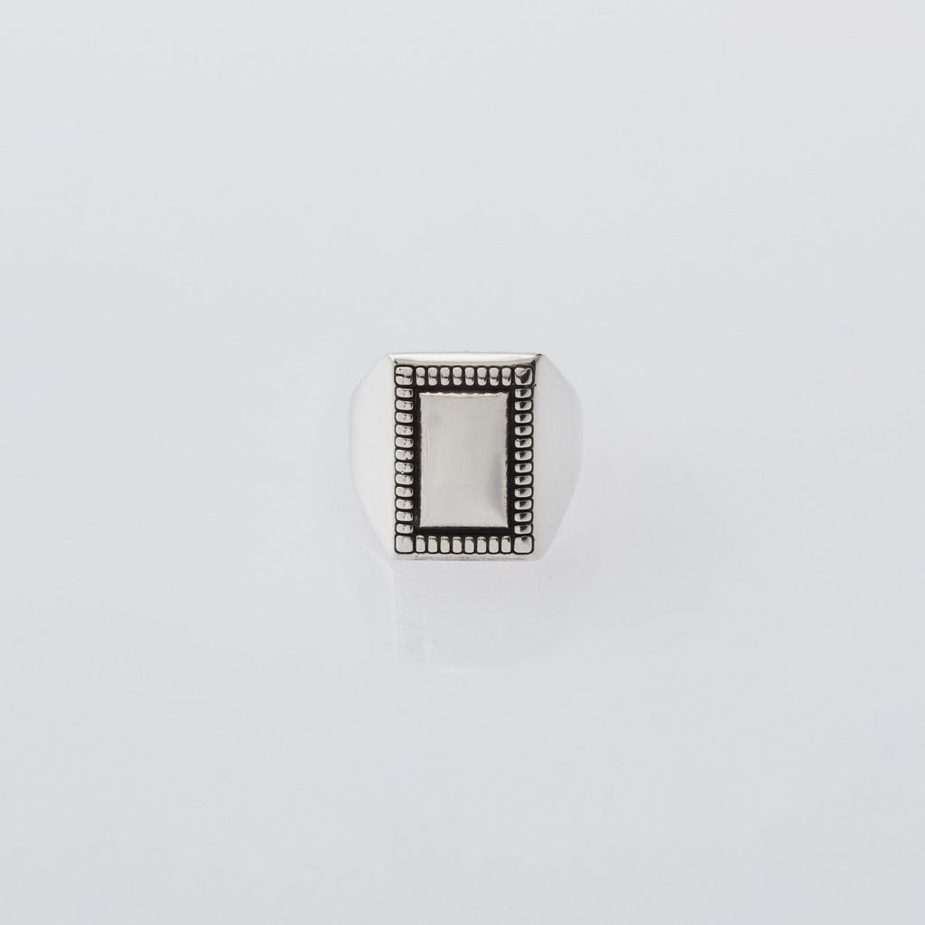 XOLO JEWELRY Square Mirror Ring | MAROON