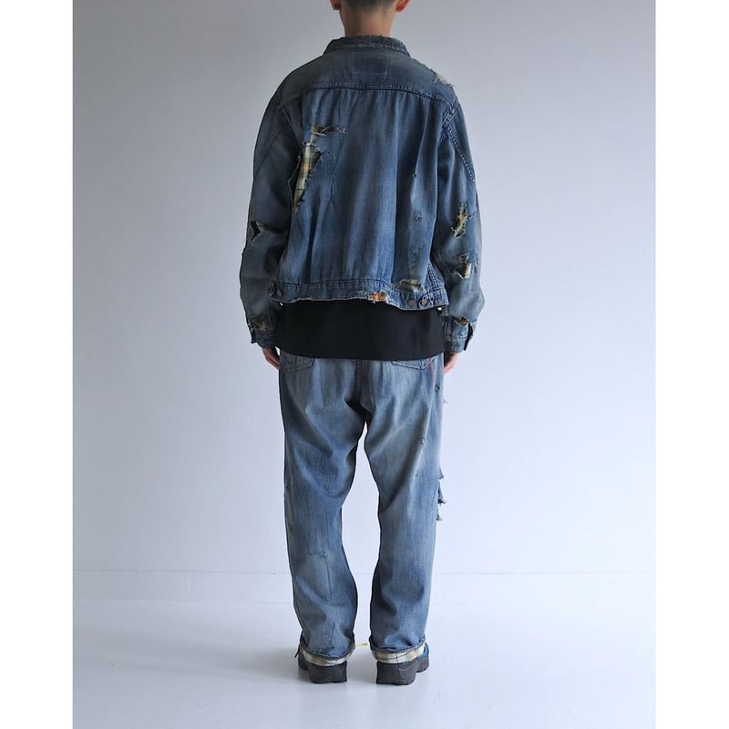 ANACHRONORM CHEAK COMBI DENIM JACKET INDIGO(REM ANACHRONORM CHEAK COMBI DENIM JACKET INDIGO(REM