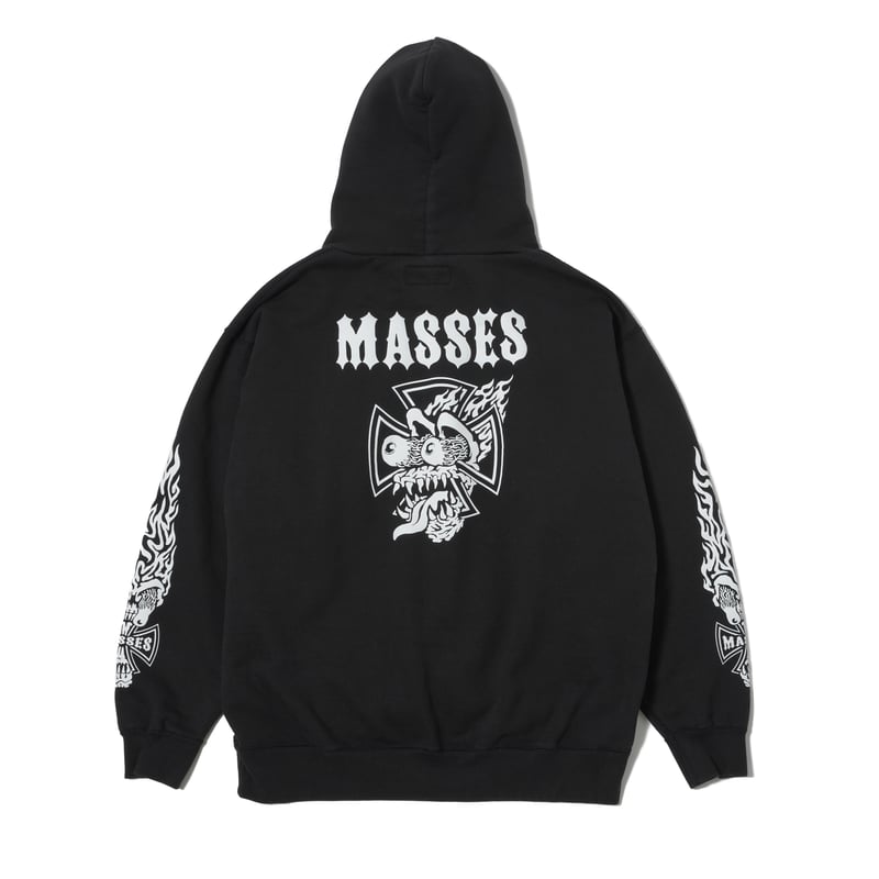 MASSES SWEAT HOODED IRONBITE | MAROON
