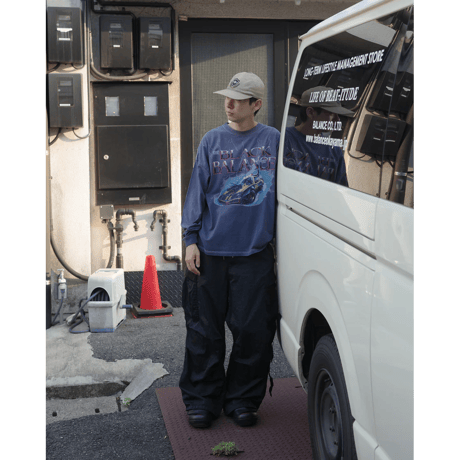 ANACHRONORM DYED CUSTOM CAR GRAPHIC L/S T-SHIRTS DUSTY