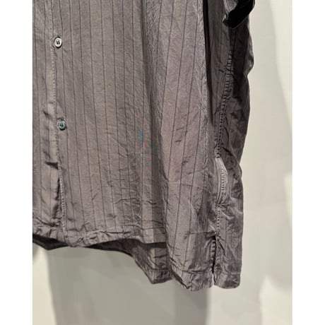 COMME des GARCONS HOMME CUPRA STRIPE HALF SLEEVE SHIRT