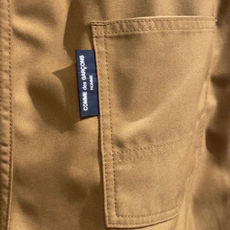 COMME des GARCONS HOMME エステルギャバ イージーパンツ BROWN |