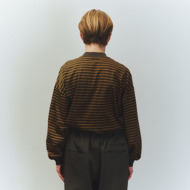 is-ness BALLOON STRIPES LONG SLEEVE T SHIRT | M