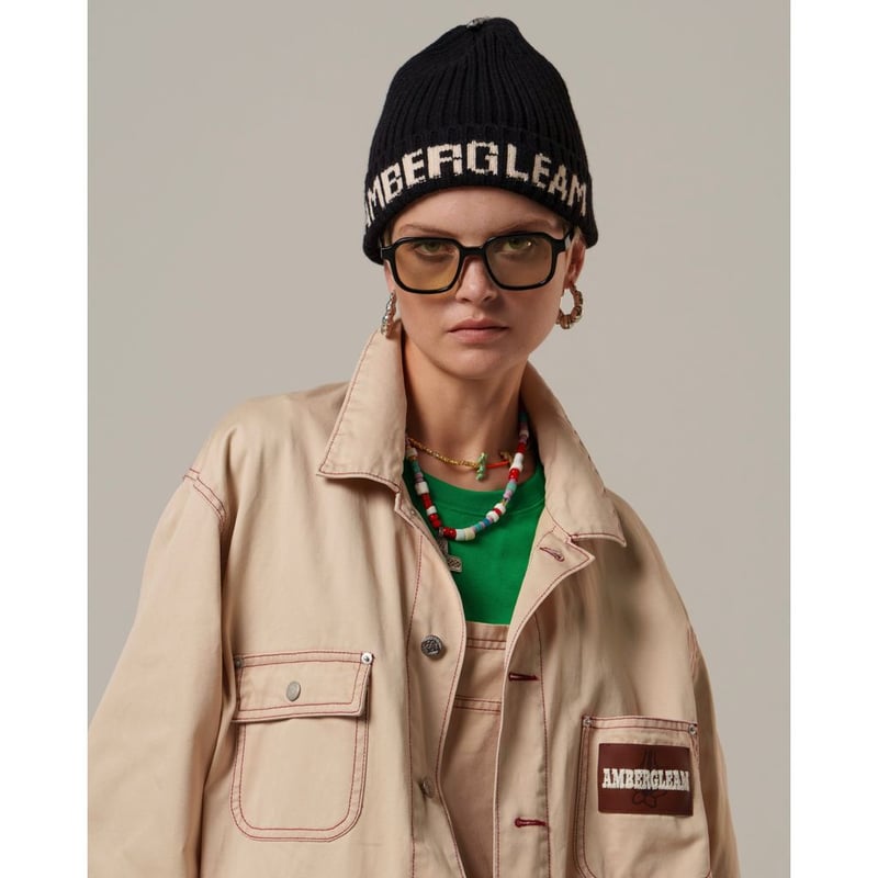 帽子 AMBERGLEAM AMBERGLEAM Concho Knit Cap | MAROON